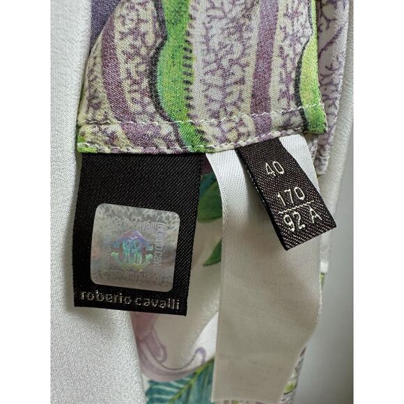 Roberto Cavalli Italian Silk Luxury Designer Maximalist Ruffle 2013 Resort Dress - Picture 8 of 11